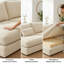 5 Seater Corduroy Corner Sofa -175015332