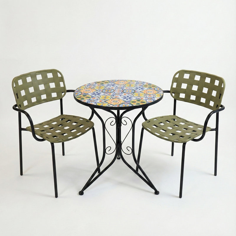 Kirsty 2 - Person Patio Dining Set with Round Table