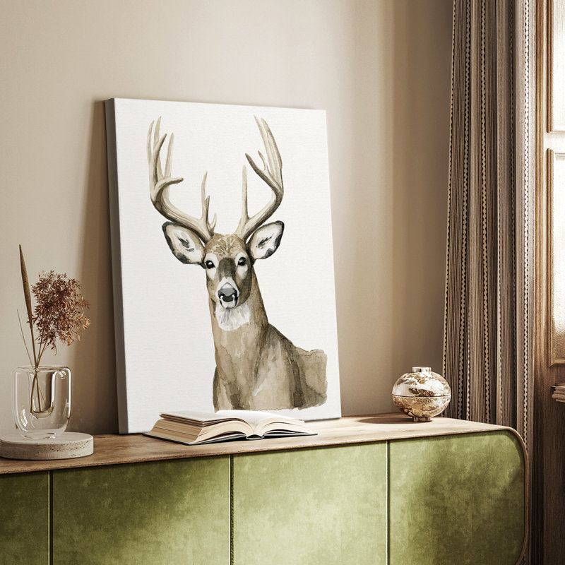 Handsome Whitetail I -Custom Wrapped Gallery Cavas