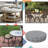 Decorative Indoor Outdoor Waterproof Round Cushion Cover, Patio Bar Stool UV Resistant Seat Cover-1192774379