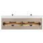 Meuble-lavabo double mural 72 po avec plateau en quartz Calacatta Cristo-1392759666