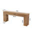 Table basse de style campagnard pour le vestibule du vestibule de l'entrée du couloir, table basse en bois avec base double en bois-283961898-284783714