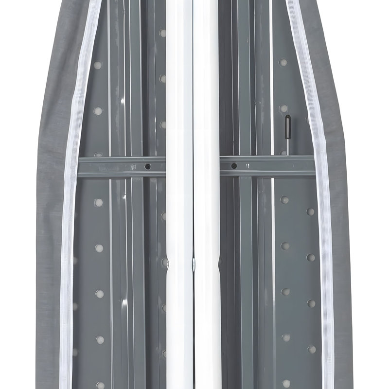 Made Gray T-Leg Ironing Board With Adjustable Height & Compact Folding Design