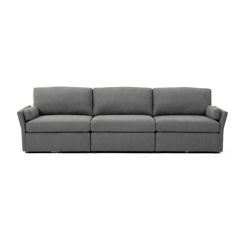 Grimsby 106" Upholstered Sofa, Gris