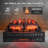 30" WiFi Infrared Quartz Electric Fireplace Log with Sound Crackling, Adjustable Flame Colors-2097708427