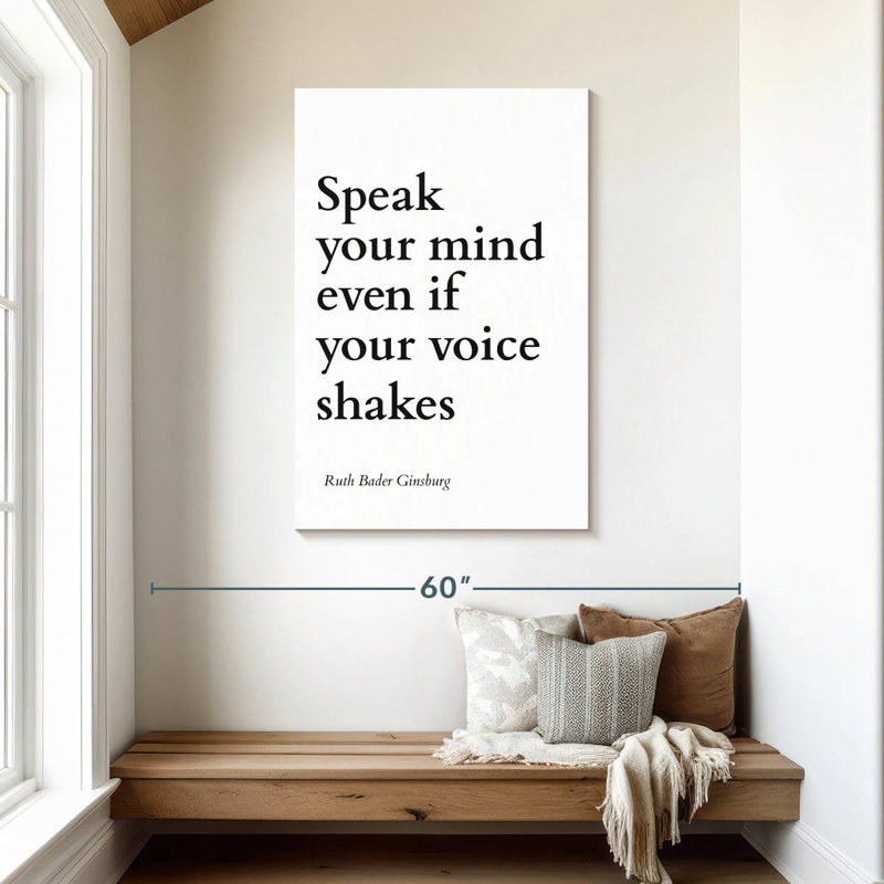 Speak Your Mind, 45" H x 30" W