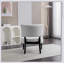 Fauteuil d'appoint capitonné avec sièges surdimensionnés