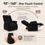 Fauteuil inclinable électrique avec inclinaison motorisée fluide, design ergonomique et rangement latéral pour un confort et une commodité ultimes.-1711057572