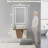 Dokes Super Bright Front & Back LED Lighted Anti-Fog Tempered Glass Bathroom/Vanity Mirror with ETL -1618413616