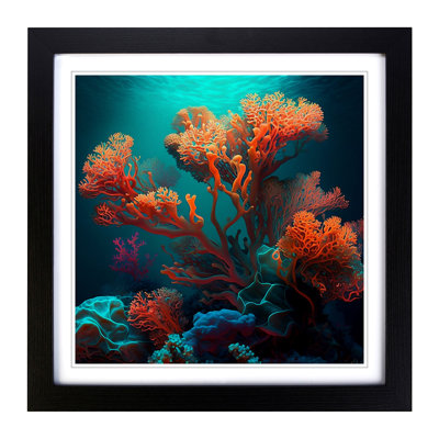 Coral Impressionism - Framed Print