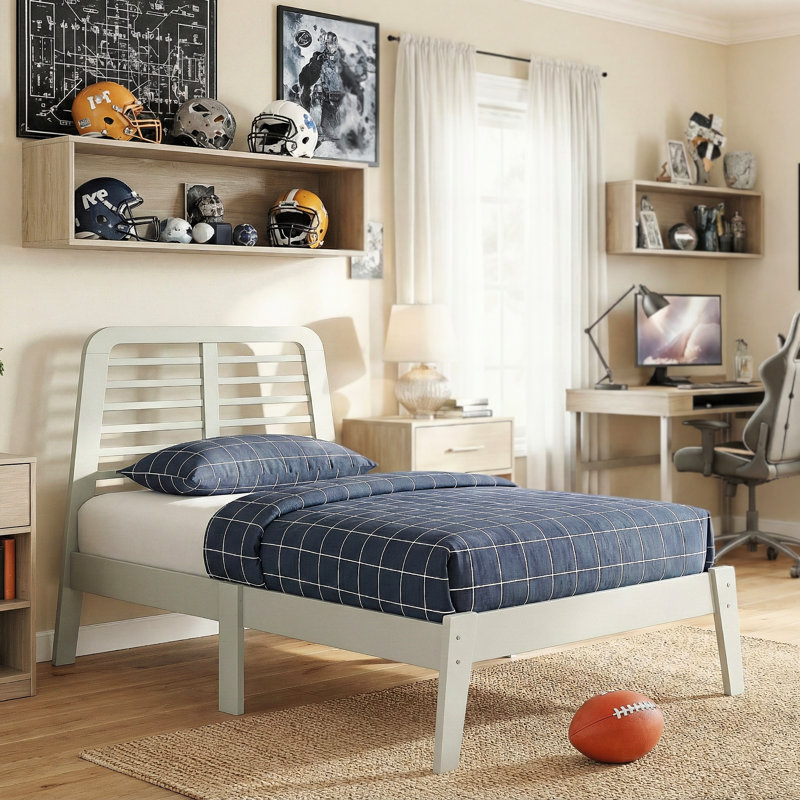 Lit plateforme simple Allyannah Bustillo, Orange