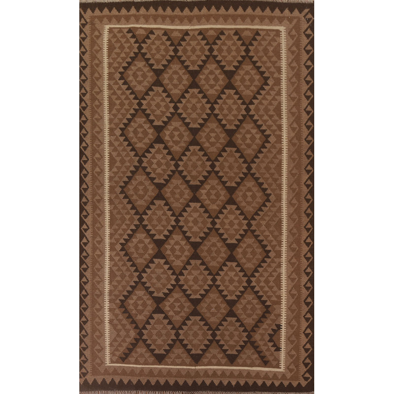 Reversible Wool Kilim Area Rug 7x10