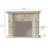 59.06"Modern White Carved Fireplace Mantel-118339423