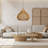 Rattan Pendant Light  Wicker Chandelier for Dining Room Kitchen Island-2059497013