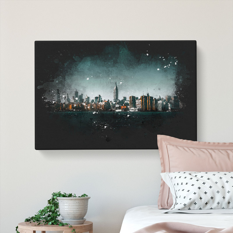 New York City View - Wrapped Canvas Print, 50cm H x 76cm W x 3cm D