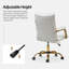 Chaise de travail en similicuir avec accoudoirs rembourrés Lundgren-88301755