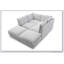 Canapé modulaire en lin de 130 pouces avec repose-pieds convertible, parfait pour un siège personnalisable et confortable