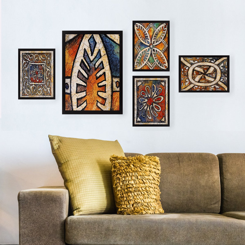 Anonymous - 5 Piece Picture Frame Graphic Art Print Set on Wood