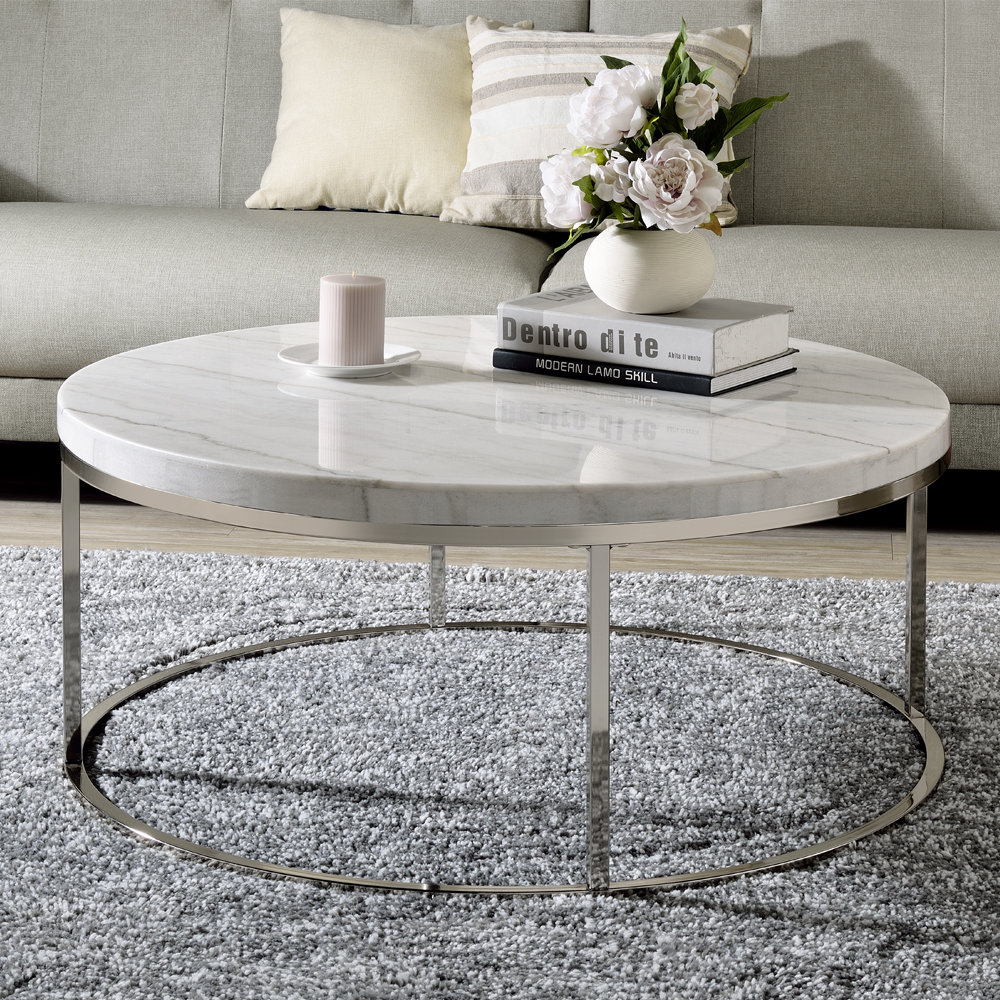 Orren Ellis Marble Coffee Table