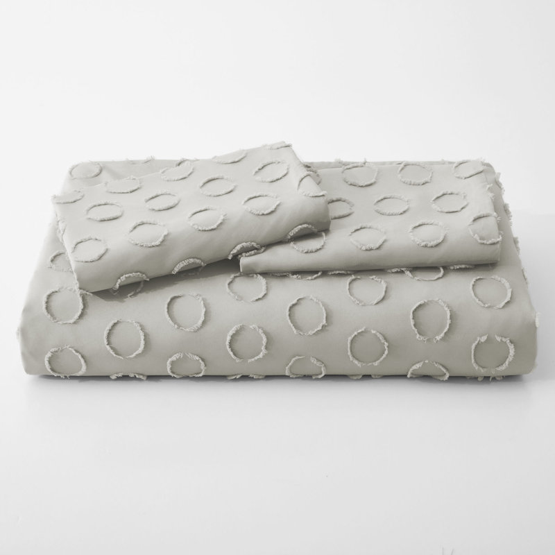Polyester Duvet Cover, Queen size + 2 pillowcases, Light Gray