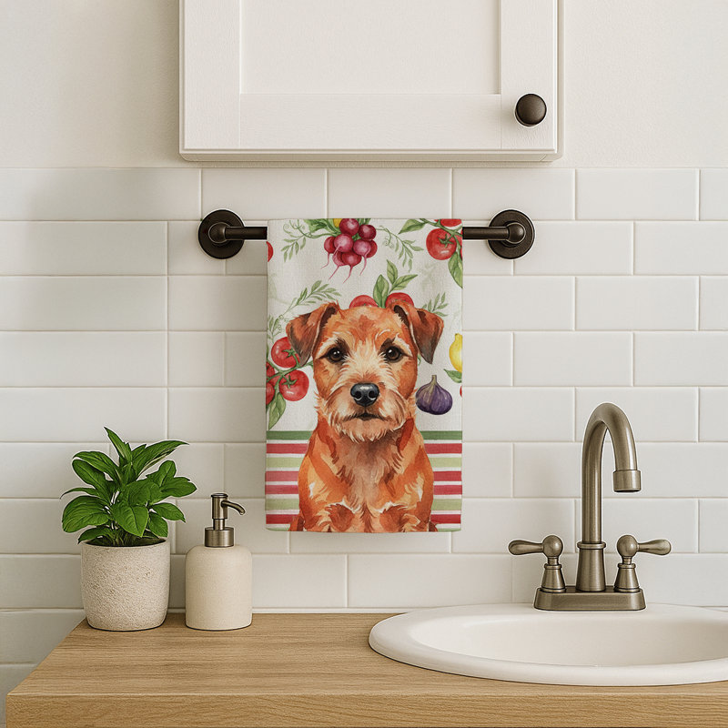 Serviette de cuisine Red Border Terrier, Red Border Terrier