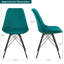 Chaise d’appoint rembourrée en velours Sigrid-1146130290