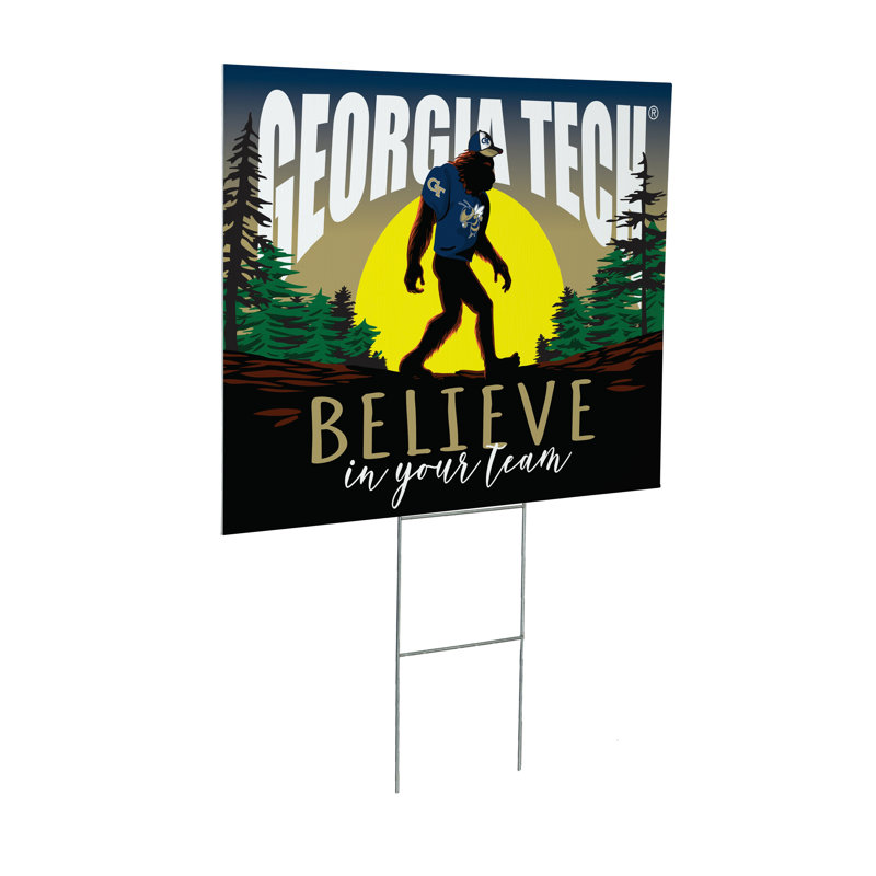 Georgia Tech Yard Sign, Bigfoot
