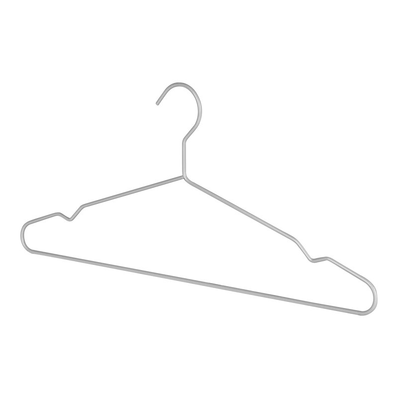 Metal Non-Slip Standard Hanger for Dress/Shirt/Sweater, Grey