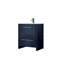 Meuble-lavabo l 30 po x P 20 po avec surface en quartz blanc et robinet en métal - armoire à fermeture en douceur Teinture pour comptoir à 20 fonctions