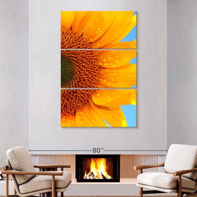 Harnek Fresh Sunflower, 74" H x 48" W