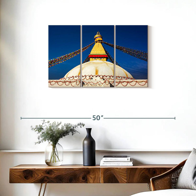 Adella Boudhanath Stupa, 20" H x 33" W