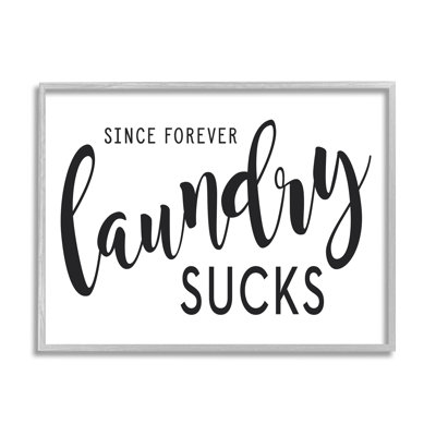«Since Forever Laundry Sucks Laundry Humor», texte minimal