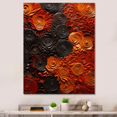 Volcanic Fusion Swirl 1 - Tachisme, art mural