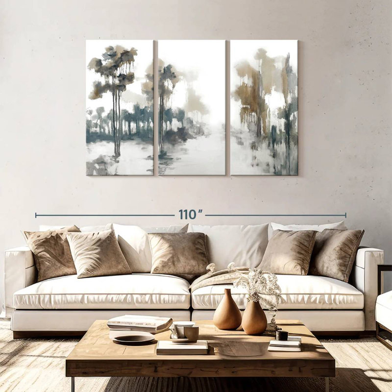 Avery Back Roads And Flooded Fields, 48" H x 74" W