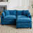 Chenille bleu