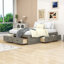 Lit plateforme en bois 6 tiroirs au design épuré-461776965-461776986
