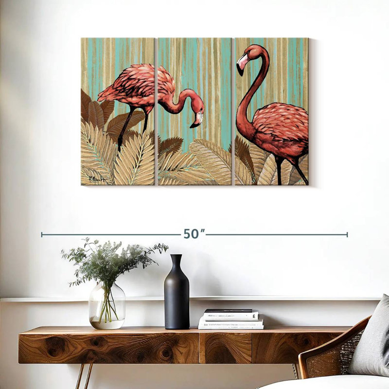 Brampt Retro Flamingo, 24" H x 38" W