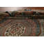 Tapis indien Khotan fait à la main gris 8 x 12