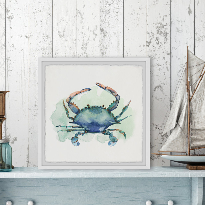 Notre Bon Crabe Celeste - Single Picture Frame Print, 51cm H x 51cm W x 3.81cm D