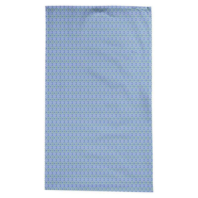 Nappe diamants Leffel, Bleu / vert