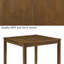 Table carrée en bois-1232929736