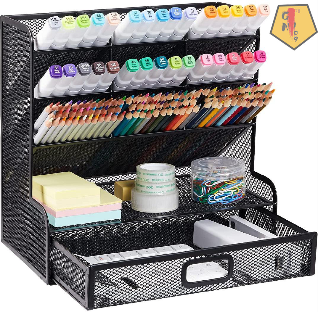 Slanted Pen Holder, Drawer Type Office Supplies Stationery Box, Desk  Organizer, Kids' Desktop Marker Storage Box
