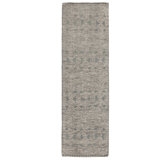 Hand Knotted Wool Area Rug in Gray