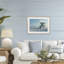 Blue Beach Scene, reproduction encadrée sous verre, design par LSR Design Studio-1320859080-1320859082