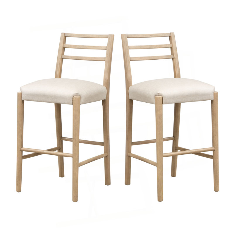 Tabouret de bar avec dossier échelle (ensemble de 2), Tabouret de bar (siège d'une hauteur de 30 po)