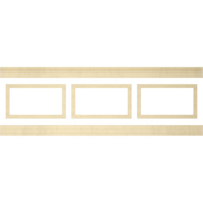 32'' H x 94.5'' W x 0.5'' D Urethane Wainscot Paneling