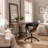 Comfortable Adjustable Office Chair With Padded Seat And Back, Swivel Computer Desk Chair With Wheels, Black-542616113