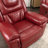 Home Theater Seating Manual Recliner Chair With Led Light Strip-1919993472