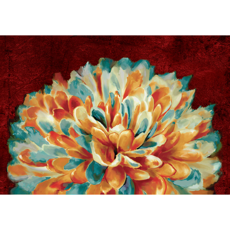 Big Soft Flower - Wrapped Canvas Painting, 20cm H x 30cm W x 3.8cm D