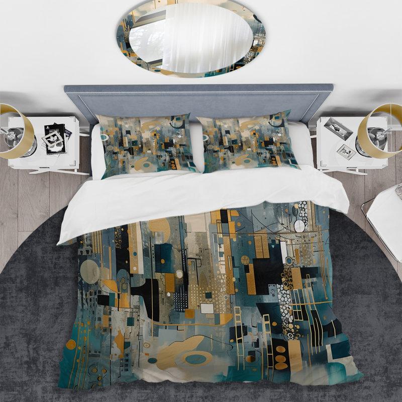 Ensemble de housse de couette en microfibre / polyester Transcendant Reality V Bedding